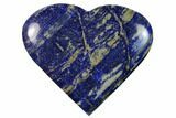 Polished Lapis Lazuli Heart - Pakistan #170951-1